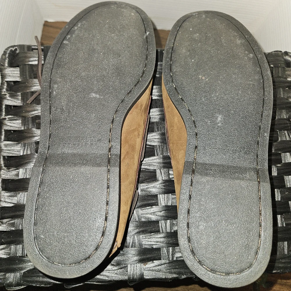 Sperry Tan and Dark Brown Boat Shoes